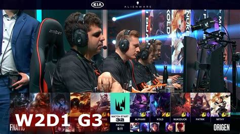 Fnatic Vs Origen Week Day S Lec Summer Fnc Vs Og W D