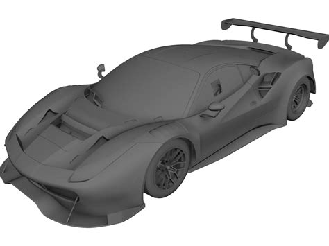 Ferrari 488 Gt3 3d Model 3dcadbrowser