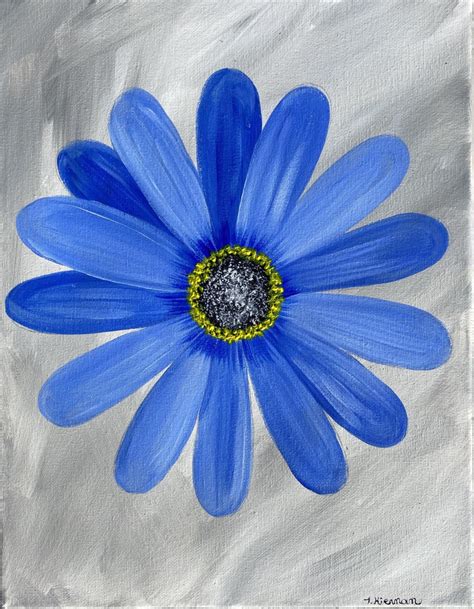 Single Daisy PDF Download Acrylic Painting Tutorial