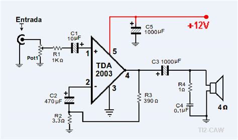 TecnoConCiencia On Twitter Sencillo Amplificador De Audio 12V Con TDA