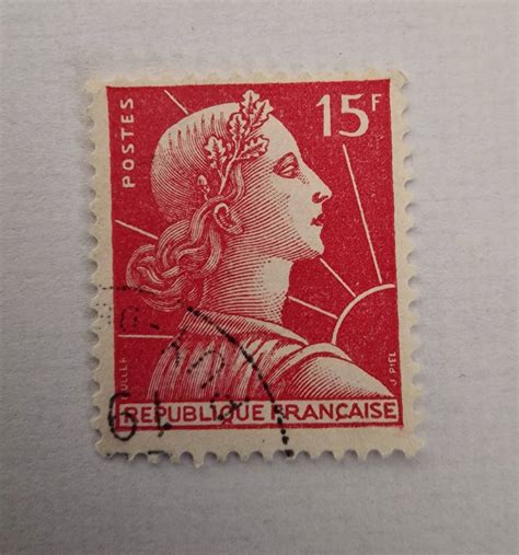 Rare 15 Cent République Française Stamp Philatelic Treasure Etsy