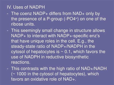 PPT - Pentose phosphate pathway and NADPH PowerPoint Presentation, free ...