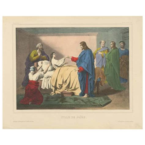 Antique Religious Print No 20 The Girls Of Jerusalem Circa 1840 For