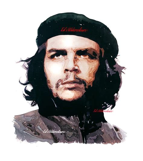 Che Guevara Original Watercolour Cm Inchesche Etsy