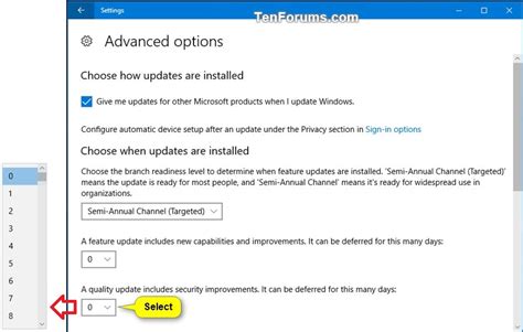 Windows Update Defer Feature And Quality Updates In Windows