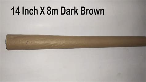 14 Inch X 8m Dark Brown Plastic Synthetic Book Cover Roll At Rs 40 Roll