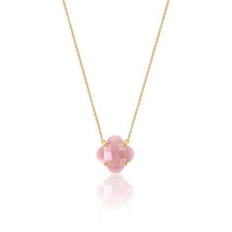 Collier Victoria Quartz Guava Or Jaune Morganne Bello Ocarat