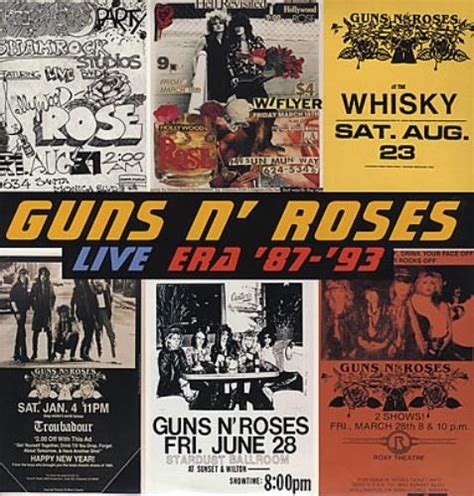 Guns N Roses Live Era 87 93 Us 4 Lp Vinyl Album Record Set 369852