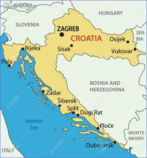 Croatia Map Large Detailed Tourist Map Of Croatia Take The