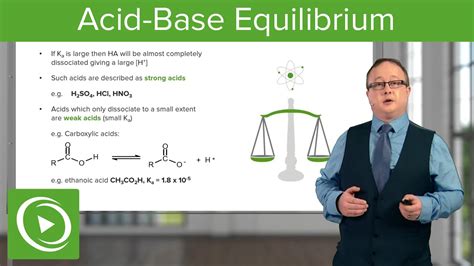 Acid Base Equilibrium 1 2 3 And 4 Chemistry Lecturio Youtube