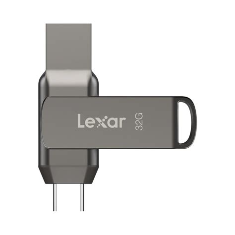 USB LEXAR 32GB JumpDrive D400 OTG USB 3 1 Type C Titanium USB 3 1