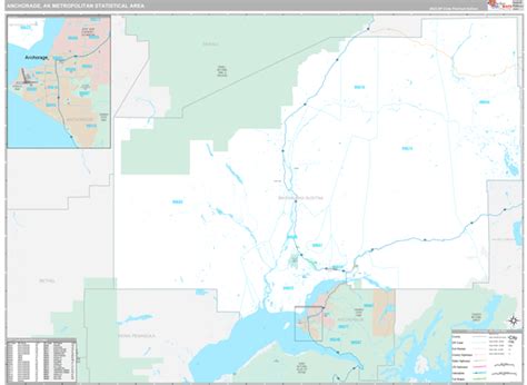 Anchorage Metro Area, AK Maps