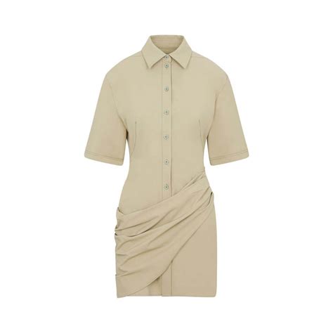 Buy Jacquemus La Robe Camisa Dress Nude Neutrals At Off Editorialist