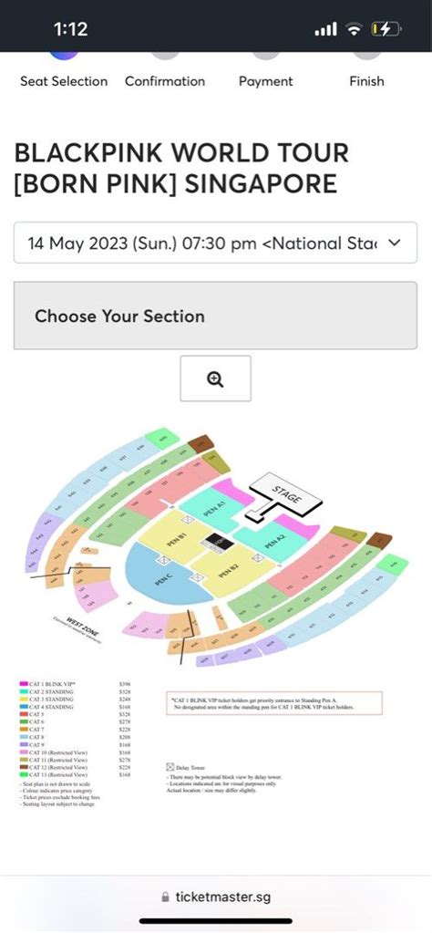 Cat 11 Black Pink Concert Blackpink Tickets Cat11 Cat 12 Cat 13 Pen B