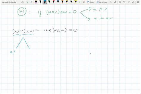 SOLVED Suppose that 𝐮 𝐯 𝐰 are nonzero and 𝐮 𝐯 𝐰 𝐮 𝐯 𝐰 0 Show