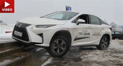 Russian Journos Confirm That Lexus New Rx Can Climb Stairs Carscoops