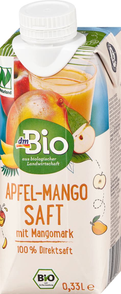 dmBio Direktsaft Apfel Mango mit Mangomark 0 33 l dauerhaft günstig