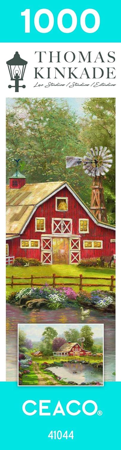 Buy Ceaco Thomas Kinkade Red Barn Retreat Piece Jigsaw