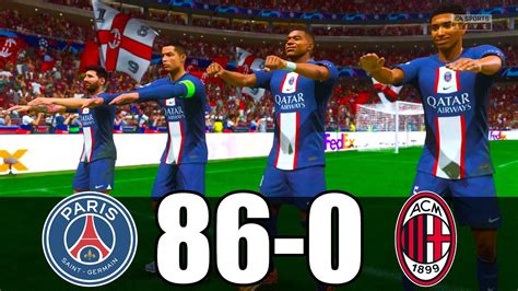 FIFA 23 RONALDO MESSI MBAPPE NEYMAR ALL STARS PSG 86 0 AC