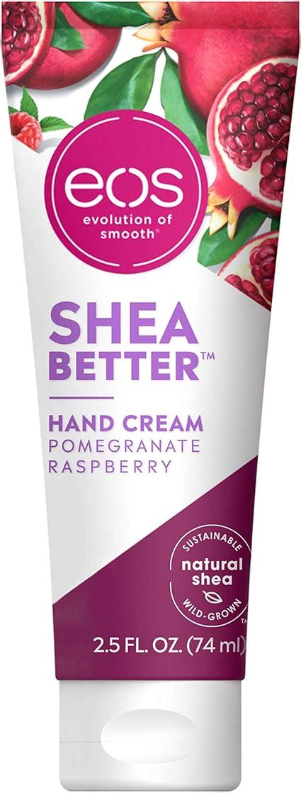 Eos Shea Better Hand Cream Pomegranate Raspberry Natural Shea Butter 24hr Hydration 74ml