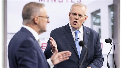 Scott Morrison Leads Over Anthony Albanese In Early Voting Debate Clash