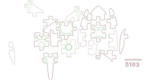 Макет для лазерной резки мозаика ракета