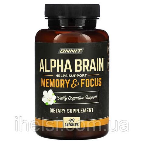 Купить Onnit Alpha Brain 90 капсул улучшение памяти и концентрации