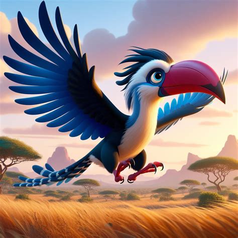 Lion King-Zazu Flies Through the Pride Lands by mnwachukwu16 on DeviantArt