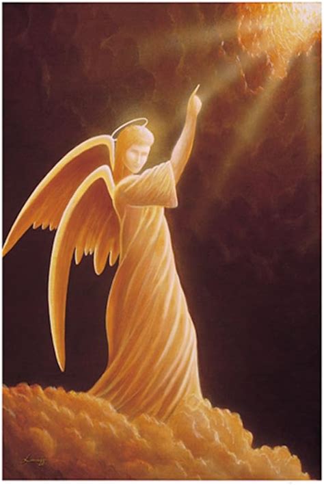 Guiding Angel Lithograph Print By Artist Of Hope Steven