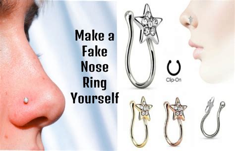 how to make a fake nose ring