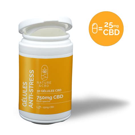 Gélules Symbiose Anti Stress 25mg CBD Huile de cbd en Pharmacie