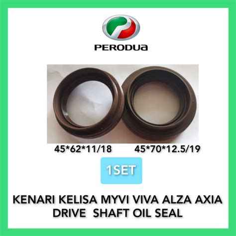 Perodua Kenari Kelisa Myvi Viva Alza Axia Drive Shaft Oil Seal Set Pcs