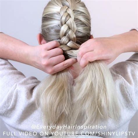 How To Dutch Braid Your Own Hair For Beginners Click Here For The