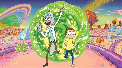 Rick And Morty Portal 4K 3862a Wallpaper PC Desktop