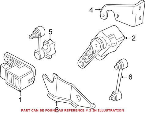 BMW Headlight Level Sensor Regulating Rod Front 31121092883 Genuine