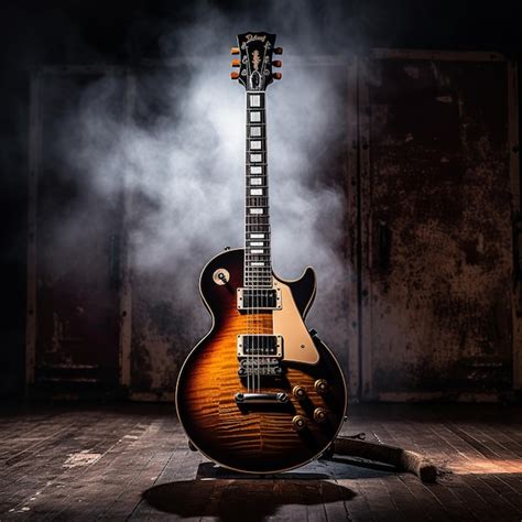 Ilustración de la guitarra gibson les paul Foto Premium