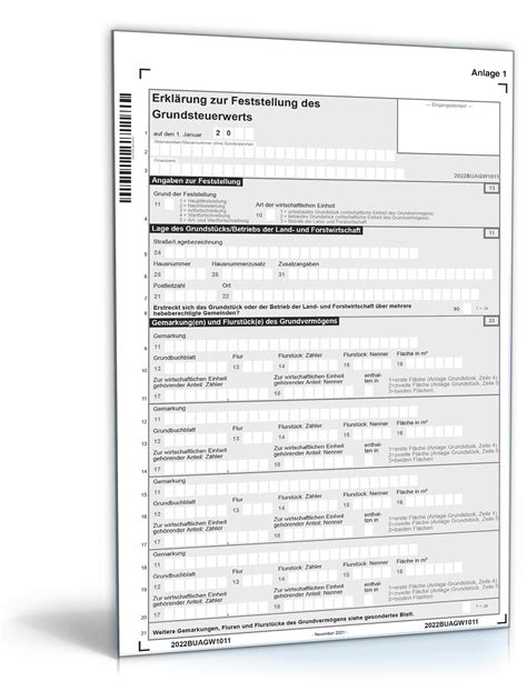 Grundsteuererklärung Formular zum Download