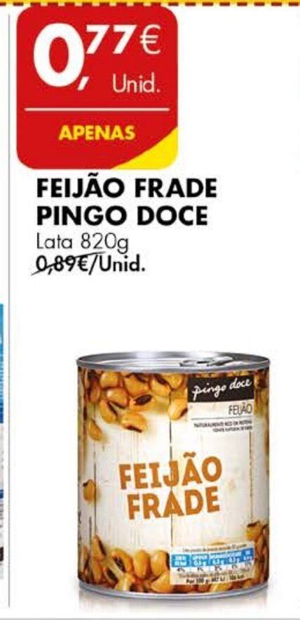 Promoção Feijão Frade Pingo Doce 820g em Pingo Doce