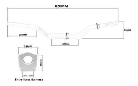 Guidão Oxxy Naked Adaptador Hornet Fazer Xj6 Cb 300 Dourado à venda em