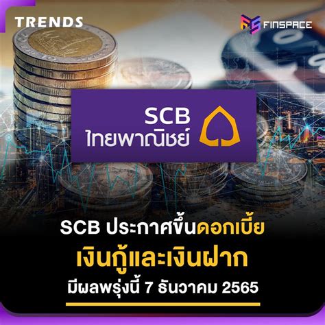 Finspace Fstrends L ธนาคารไทยพาณิชย์ Scb ประกาศปรับอัตราดอกเบี้ย