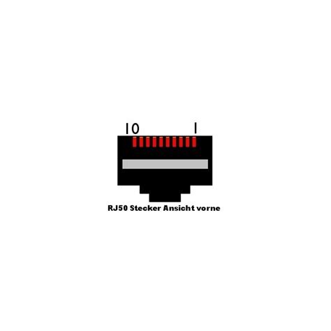 2m RmLine RJ50 Auf D SUB 9 Pol Stecker Geschirmt 2m RmLine 12321