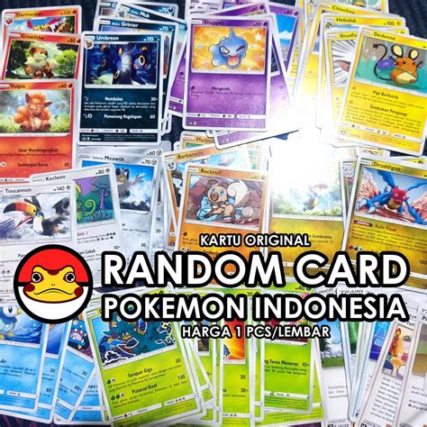 Jual Kartu Pokemon Indonesia Bulk Random Common Uncommon TCG Original