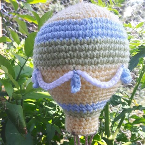 Crochet Pattern For Kawaii Hot Air Balloon Soft Sculpture And Etsy