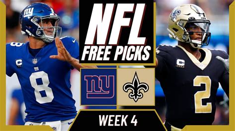 GIANTS Vs SAINTS NFL Picks And Predictions Week 4 NFL Free Picks