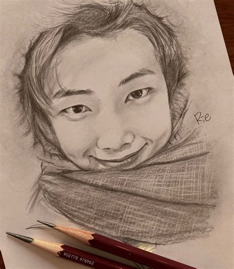 Bts Rm Drawing How To Draw Bts Rm Artofit