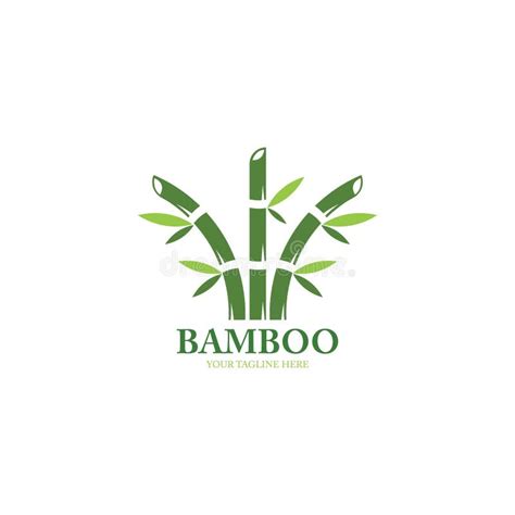 ícone Bamboo Modelo Do Logotipo Spa Ilustração Vetorial Ilustração do