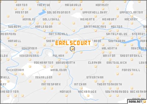 earls court united kingdom map nonanet