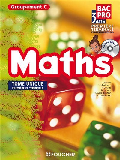 Mathématiques Groupement C 1re Tle Bac Pro Livre de l élève broché