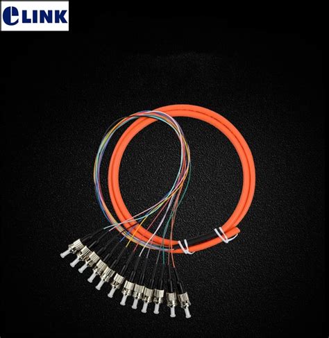 12 núcleo R pigtails 1 5mtr MM 62 5 125um cabo de fibra óptica ftth 12