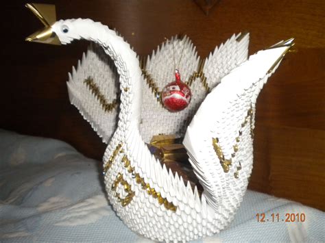 3d origami cisne